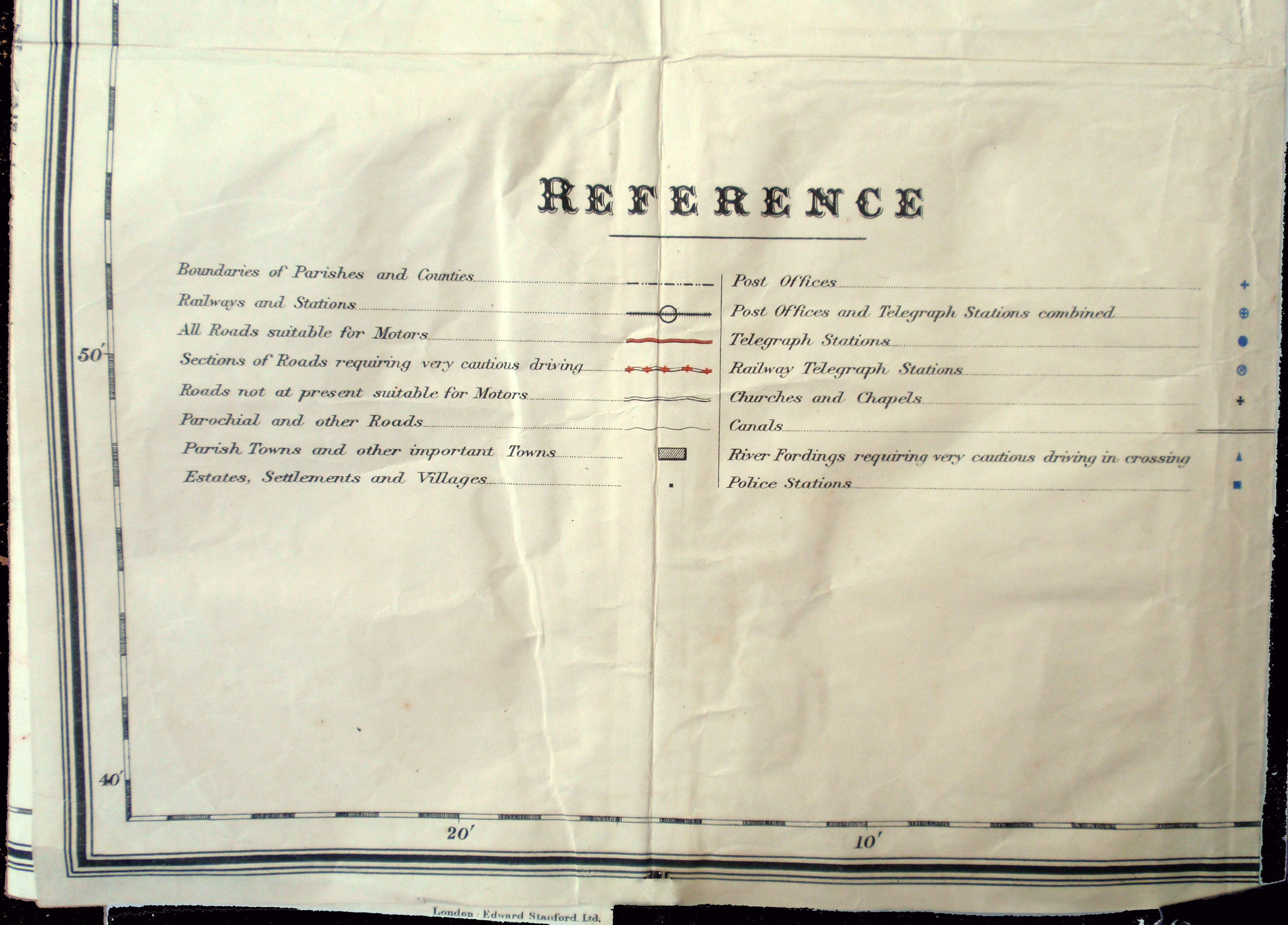 Key to Maps of Jamaica 1927